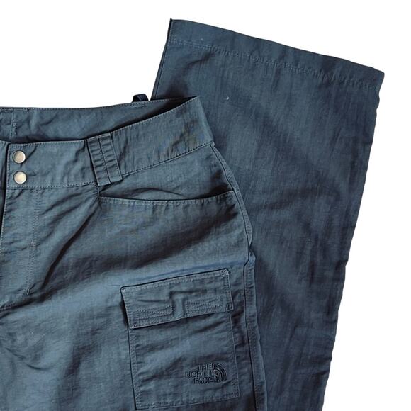 The North Face Women’s Sz 10 Gray Convertible Hiking Pants Cargo Outdoor Active - Picture 5 of 16
